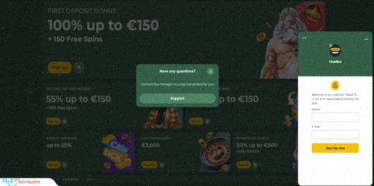 Monster Casino Interface